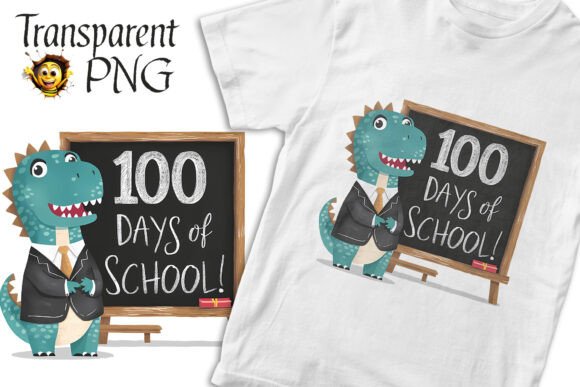 100 Days of School Transparent PNG Kids