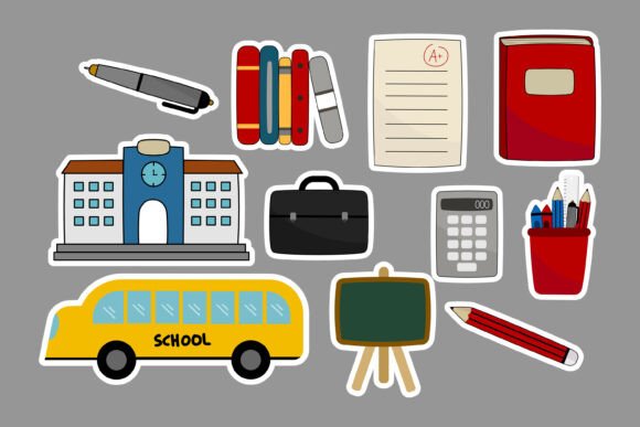 Bringing the Classroom to Life with an Education Clipart Set with School Elements