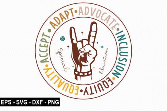 Celebrating the Heart of Education: The Adapt Advocate Inclusion Equity Equality Teacher T-Shirt Design