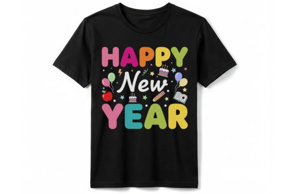 Celebrating the New Year in the Classroom with a Colorful Happy New Year Kids T-Shirt