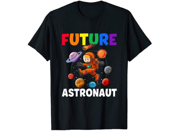 Future Astronaut Kid's Career T-Shirt Design