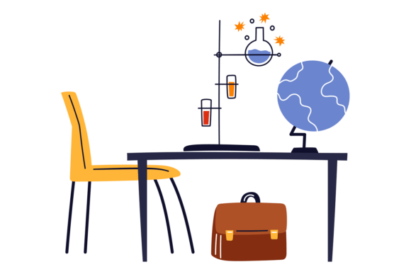 The Visual Language of Innovation: Understanding the Workplace with Chemical Tubes and Globe